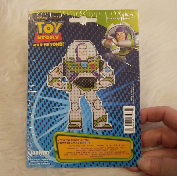 Disney Other - COUNTED CROSS STITCH KIT Disney Pixar Toy Story Buzz Lightyear Janlynn # 1135-73